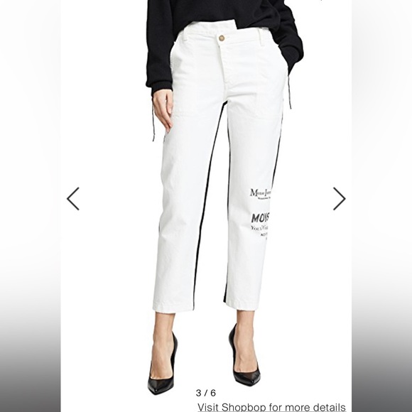Designer Monse luxury brand limited edition half and half jeans timeless piece - Picture 4 of 16